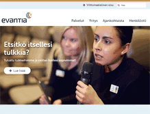 Tablet Screenshot of evantia.fi